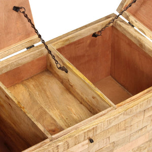 Tavolino da Salotto-Tavolino da soggiorno-Tavolo in Legno Massello di Mango 80x40x35 cm