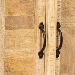 Libreria 50x30x180 cm in Legno Massello di Mango 247329