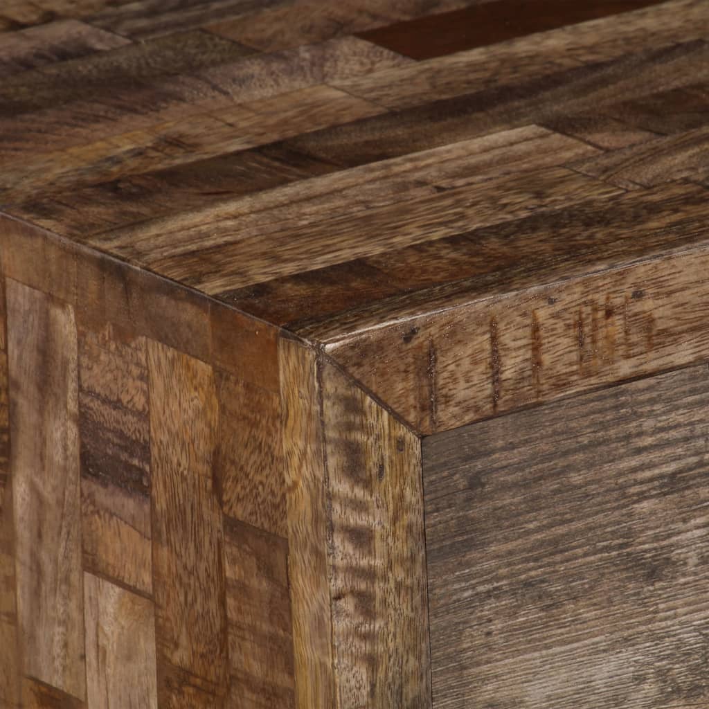 Mobile Porta TV-Mobile per TV-Credenza TV 118x30x40 cm in Legno Massello di Mango