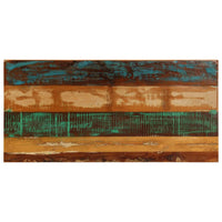 Tavolo da Pranzo 115x55x76 cm Legno Massello Recupero e Acciaio 247332