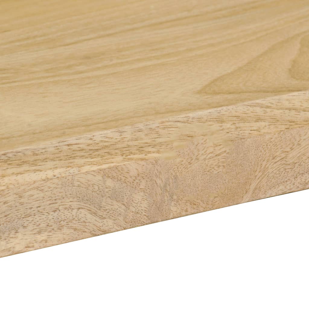 Tavolo da Pranzo 115x55x76 cm Legno Massello di Mango e Acciaio 247333