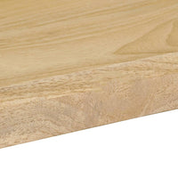 Tavolo da Pranzo 115x55x76 cm Legno Massello di Mango e Acciaio 247333