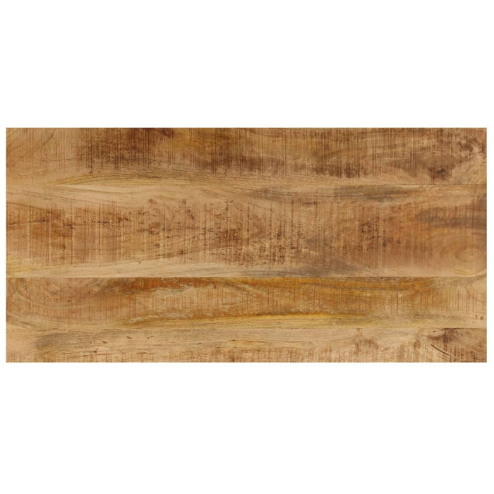 Tavolino da CaffÃ¨ 100x50x35cm Legno Massello di Mango e Acciaio cod mxl 59297
