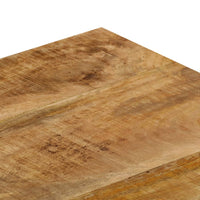 Tavolino da CaffÃ¨ 100x50x35cm Legno Massello di Mango e Acciaio cod mxl 59297