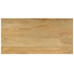 Tavolino da CaffÃ¨ 100x50x35cm Legno Massello di Mango e Acciaio cod mxl 64010