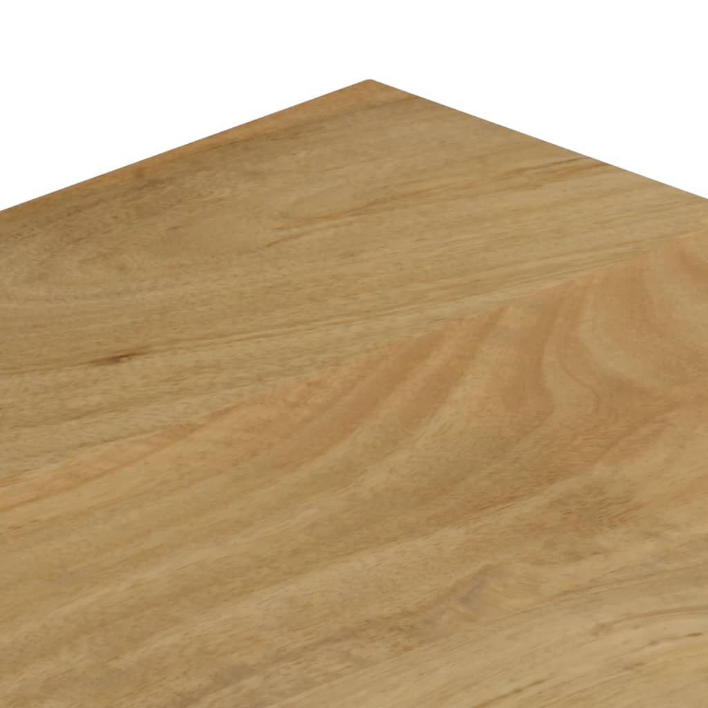 Tavolino da CaffÃ¨ 100x50x35cm Legno Massello di Mango e Acciaio cod mxl 64010
