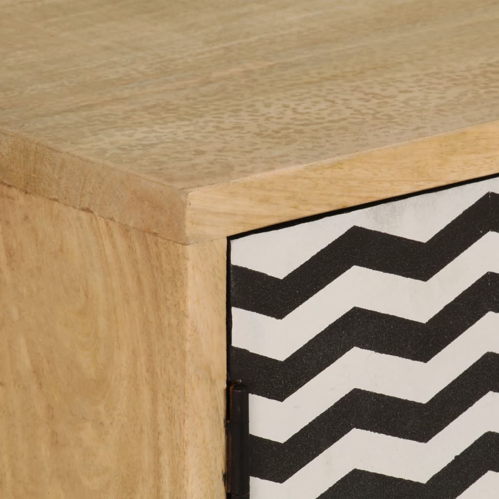 Credenza-Buffet-Armadio da cucina 120x30x75 cm Legno Massello di Mango