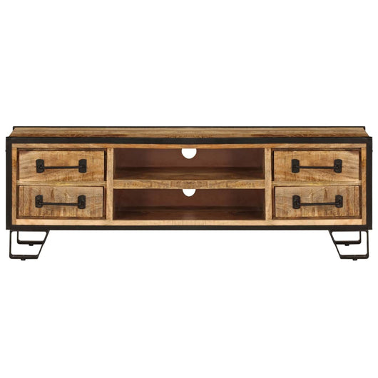 Mobile Porta TV con Cassetti 120x30x40 cm Legno Massello Mango 247343