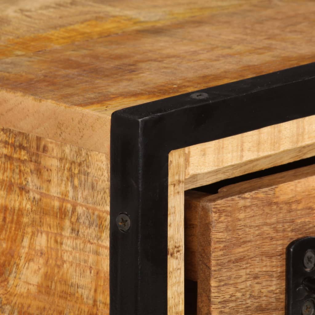 Mobile Porta TV con Cassetti-Mobile per TV-Credenza TV 120x30x40 cm Legno Massello Mango