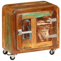 Comodino 50x30x50 cm Legno Massello di Recupero 247514