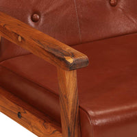 Poltrona Marrone in Vera Pelle 247641