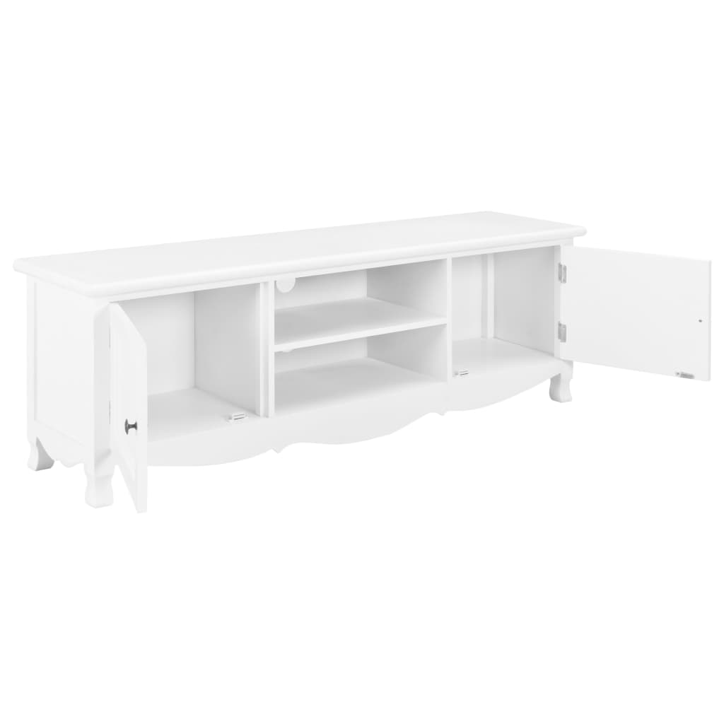 Mobile Porta TV Bianco 120x30x40 cm in Legno cod mxl 17307