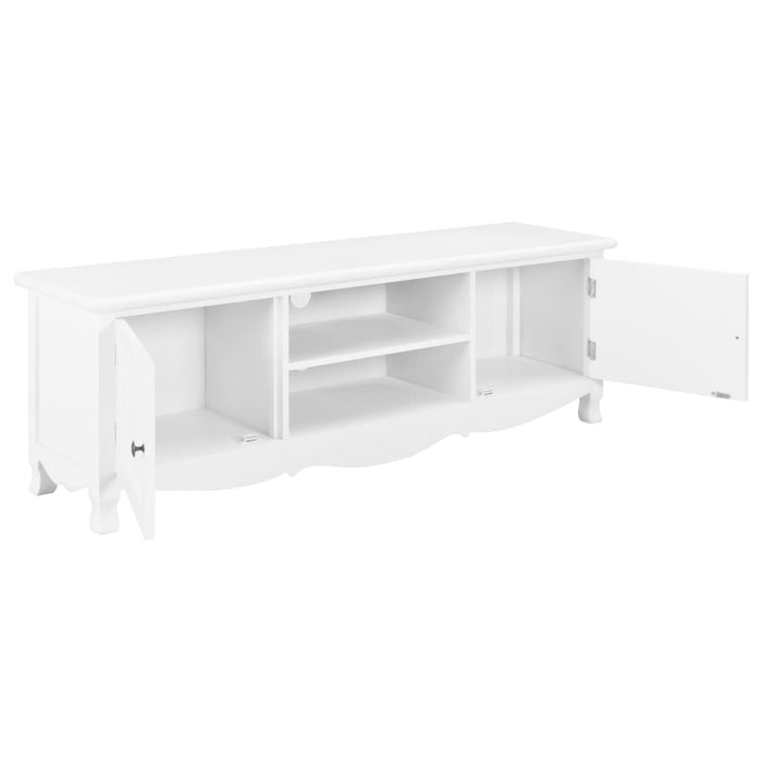 Mobile Porta TV Bianco 120x30x40 cm in Legno cod mxl 17307