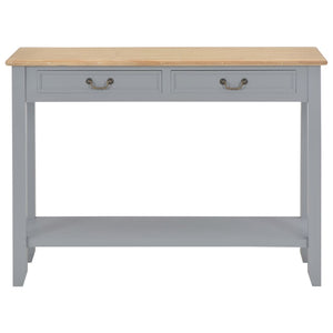 Tavolo Consolle Grigio 110x35x80 cm in Legno 249902
