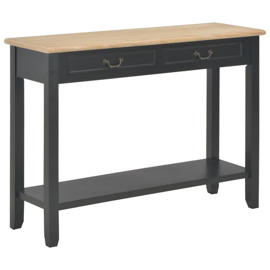 Tavolo Consolle Nero 110x35x80 cm in Legno cod mxl 16825