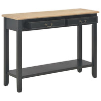 Tavolo Consolle Nero 110x35x80 cm in Legno 249903