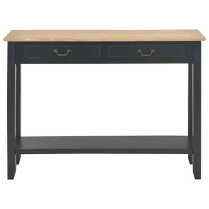 Tavolo Consolle Nero 110x35x80 cm in Legno 249903