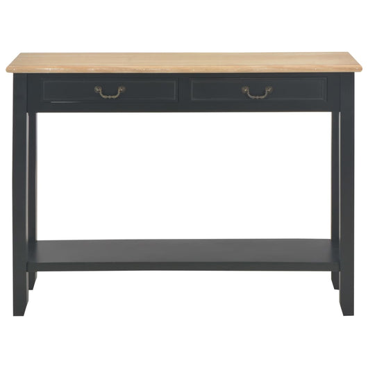 Tavolo Consolle Nero 110x35x80 cm in Legno 249903