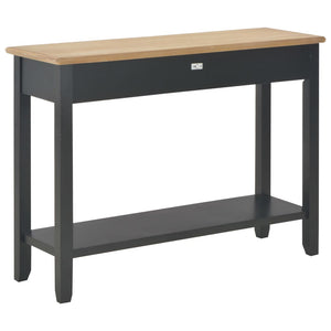 Tavolo Consolle Nero 110x35x80 cm in Legno 249903