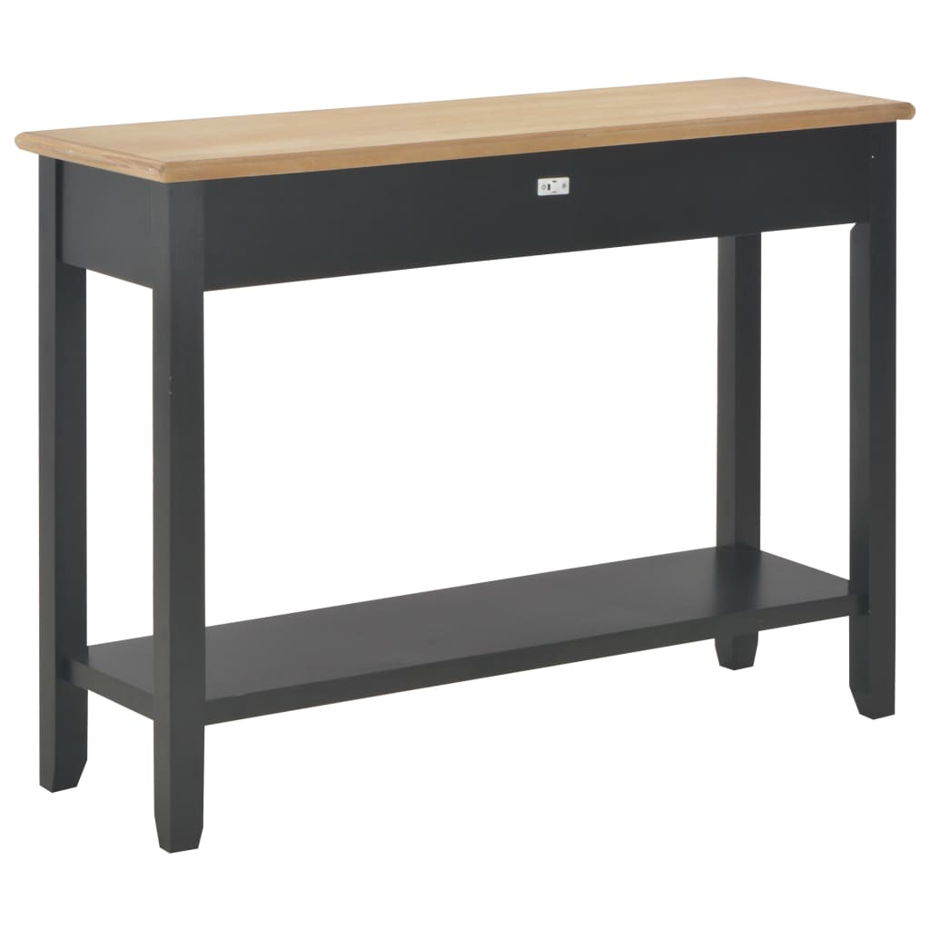 Tavolo Consolle Nero 110x35x80 cm in Legno cod mxl 16825