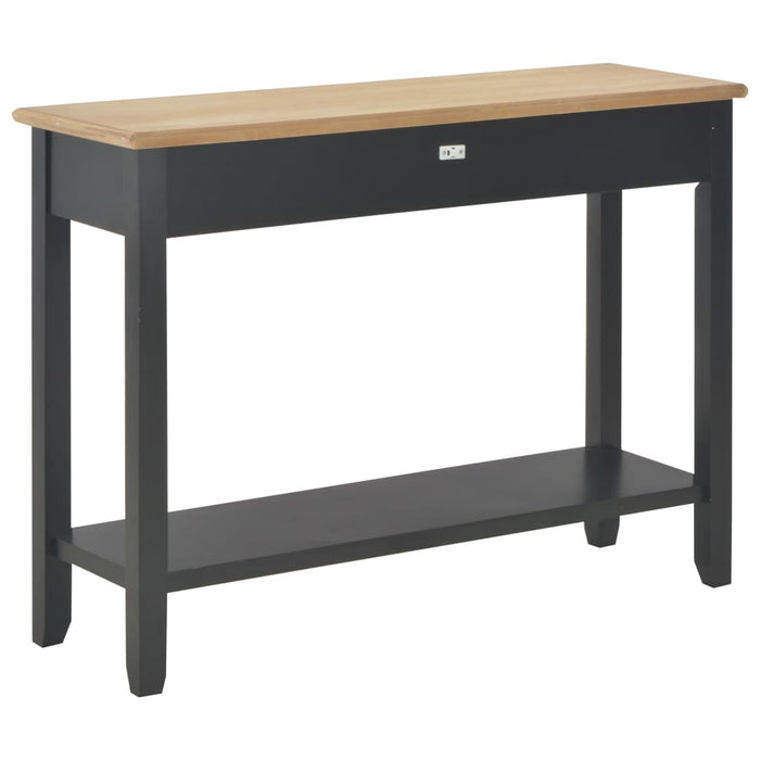 Tavolo Consolle Nero 110x35x80 cm in Legno cod mxl 16825