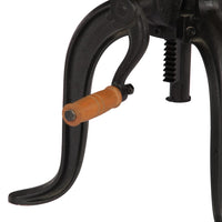 Tavolino 45x(45-62) cm in Legno Massello di Mango e Ghisa 247587