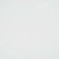 Tavolo da Giardino Bianco 220x90x72 cm in Plastica Stile Rattan 45607