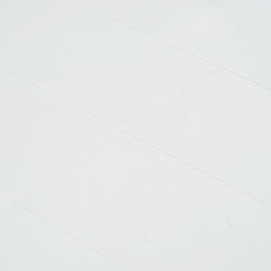 Tavolo da Giardino Bianco 220x90x72 cm in Plastica Stile Rattan 45607