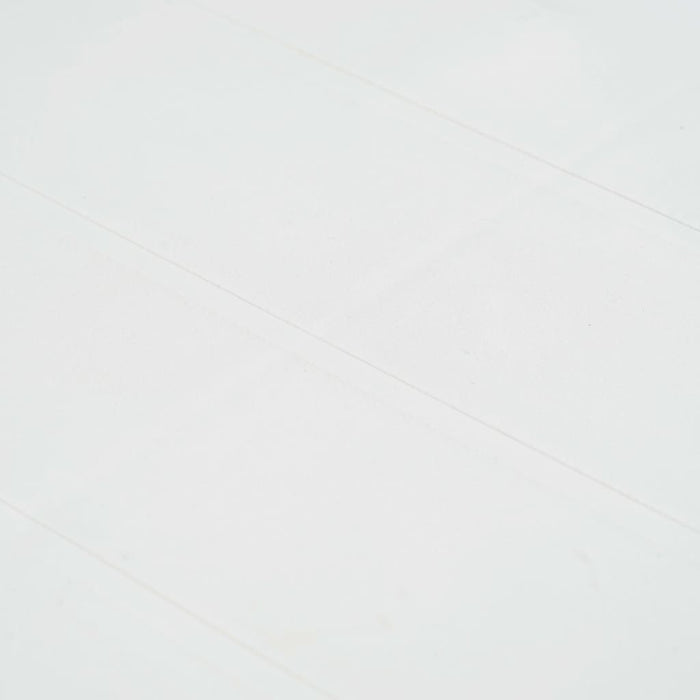 Tavolo da Giardino Bianco 220x90x72 cm in Plastica Stile Rattan 45607