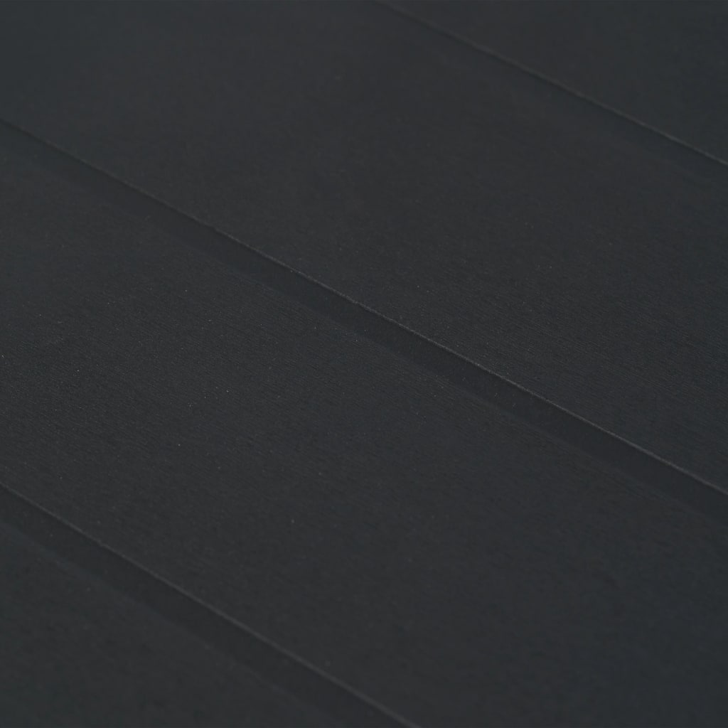 Tavolo da Giardino Antracite 220x90x72 cm Plastica Stile Rattan 45608