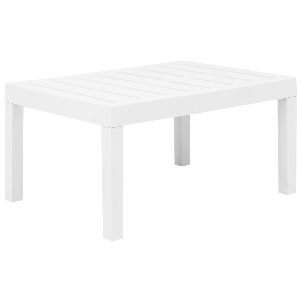 Set Salotto da Giardino 3 pz in Plastica Bianco 45620