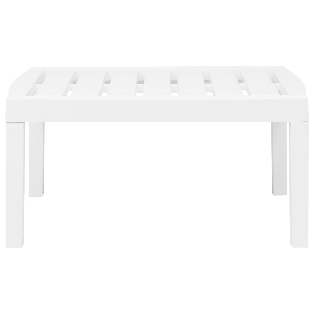 Set Salotto da Giardino 3 pz in Plastica Bianco 45620