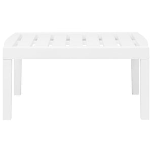 Set Salotto da Giardino 3 pz in Plastica Bianco 45620