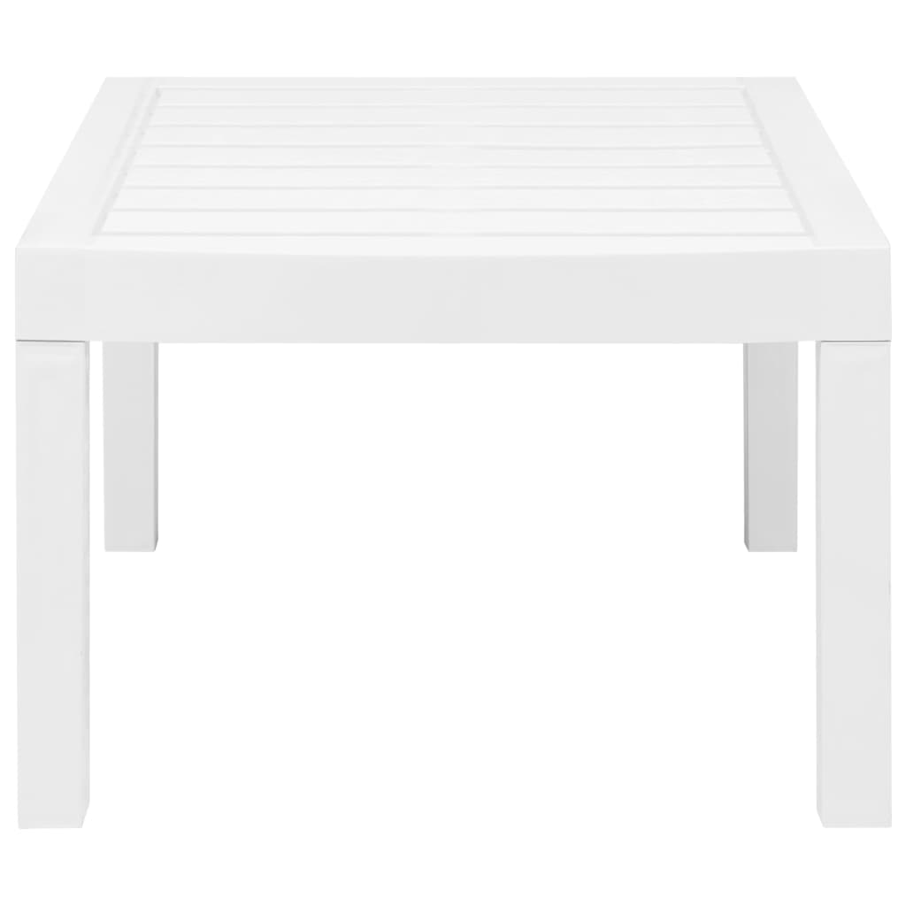 Set Salotto da Giardino 3 pz in Plastica Bianco 45620