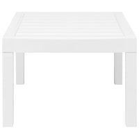 Set Salotto da Giardino 3 pz in Plastica Bianco 45620