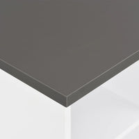 Tavolo da Bar Bianco e grigio Antracite 60x60x110 cm cod mxl 6517