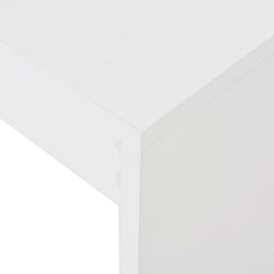 Tavolo da Bar con Ripiano Bianco 110x50x103 cm 280211