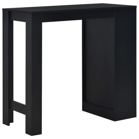 Tavolo da Bar con Ripiano Nero 110x50x103 cm 280212