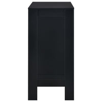 Tavolo da Bar con Ripiano Nero 110x50x103 cm cod mxl 7017