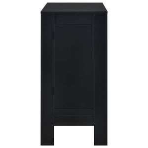 Tavolo da Bar con Ripiano Nero 110x50x103 cm 280212