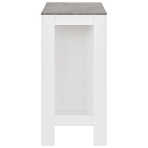 Tavolo da Bar con Ripiano Bianco 110x50x103 cm cod mxl 29866