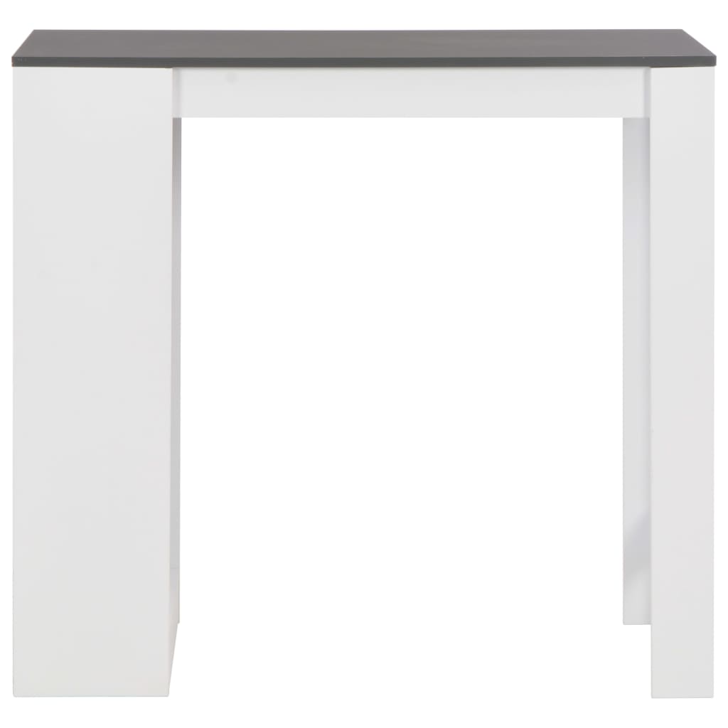Tavolo da Bar con Ripiano Bianco 110x50x103 cm cod mxl 29860