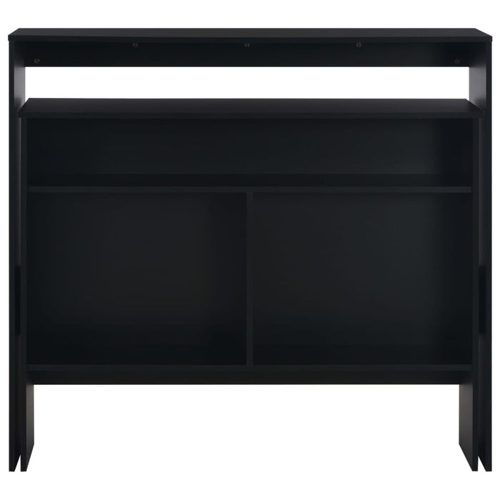 Tavolo da Bar a 2 Livelli Nero 130x40x120 cm  cod mxl 64907