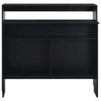 Tavolo da Bar a 2 Livelli Nero 130x40x120 cm  cod mxl 64907