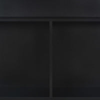 Tavolo da Bar a 2 Livelli Nero 130x40x120 cm  cod mxl 64907