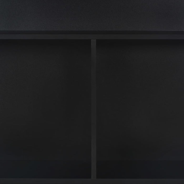 Tavolo da Bar a 2 Livelli Nero 130x40x120 cm  cod mxl 64907