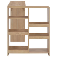 Tavolo da Bar con Scaffale Mobile Rovere 138x39x110 cm 280224