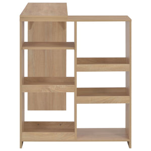 Tavolo da Bar con Scaffale Mobile Rovere 138x39x110 cm 280224