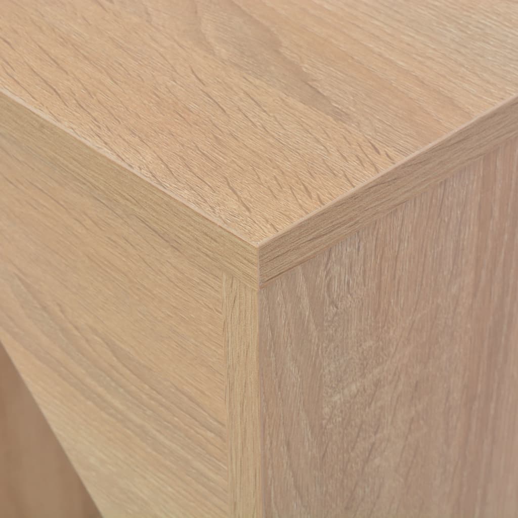 Tavolo da Bar con Scaffale Mobile Rovere 138x39x110 cm 280224