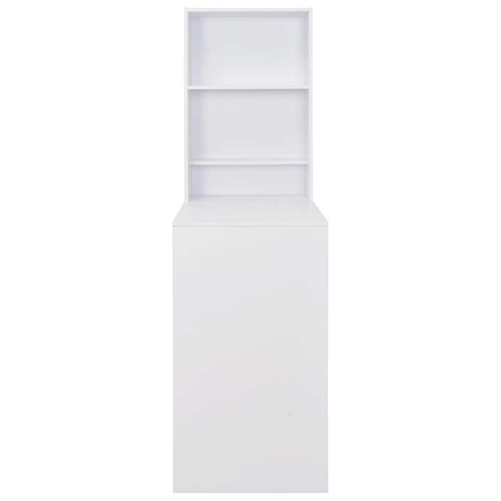 Tavolo da Bar con Mobiletto Bianco 115x59x200 cm 280227